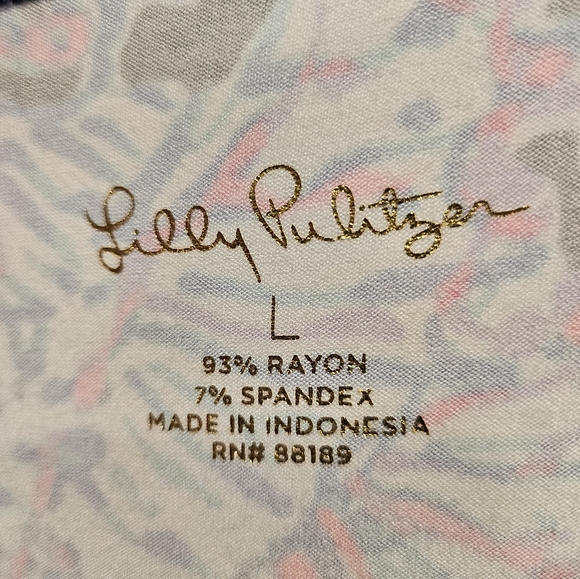 Lilly Pulitzer MALIN MIDI DRESS Deep Sea Navy Shells Bells Blue Large - Picture 3 of 7